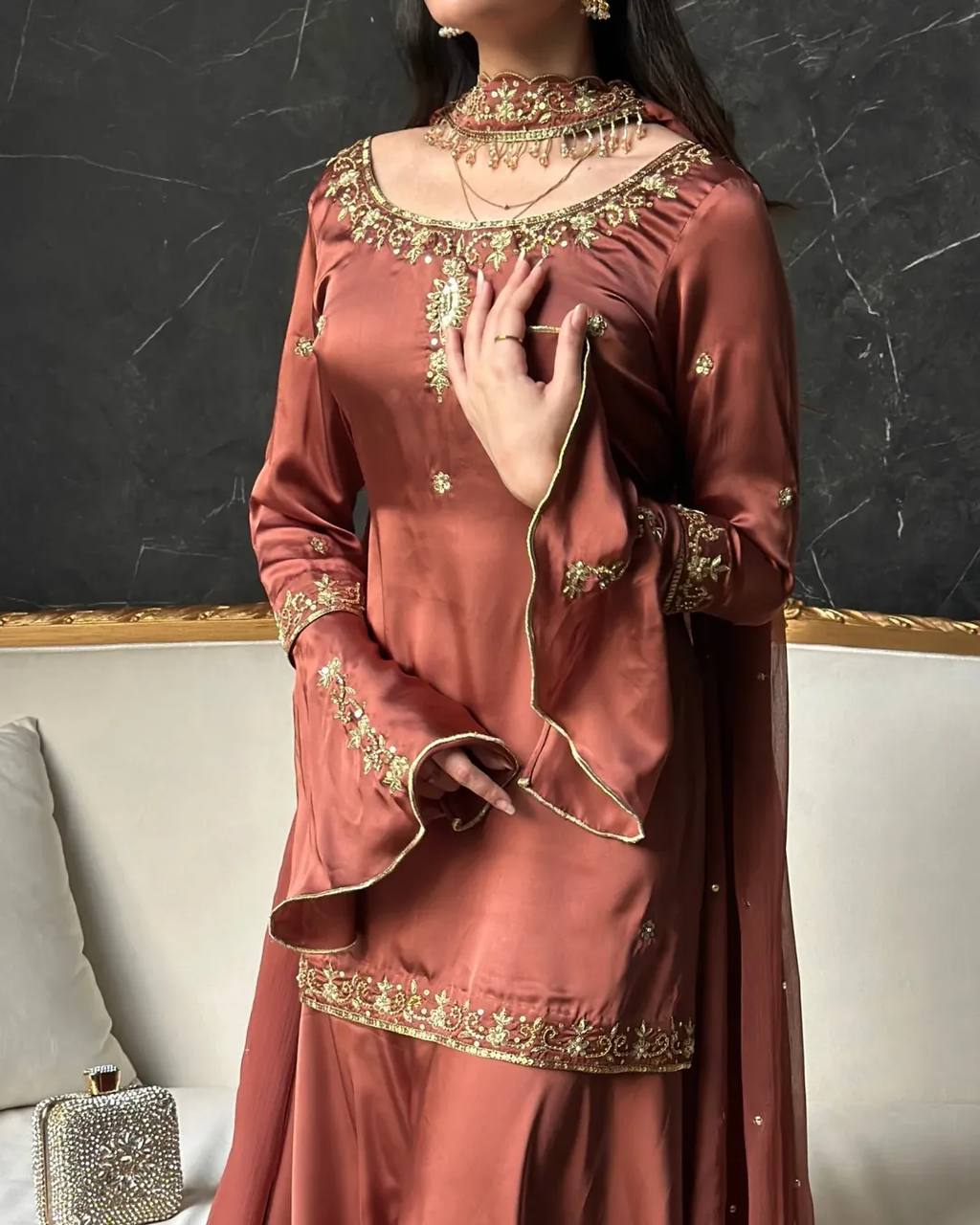 Modern Sienna Bell-Sleeve Silhouette